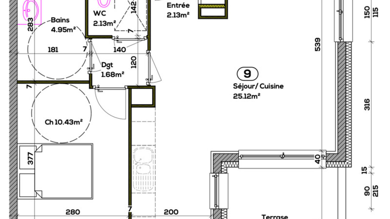 appartement 2 pièces 46 m2 à vendre à Seyssel (01420)