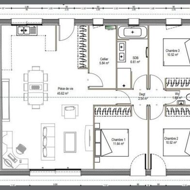 Maison 4 pièces 95 m²