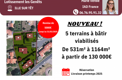 vente terrain 130 000 € à proximité de Latour-de-France (66720)