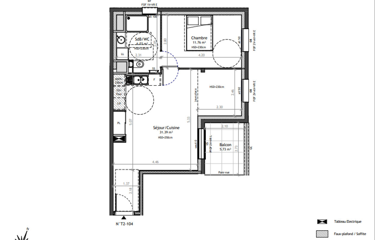 appartement 2 pièces 49 m2 à vendre à Bonnefamille (38090)