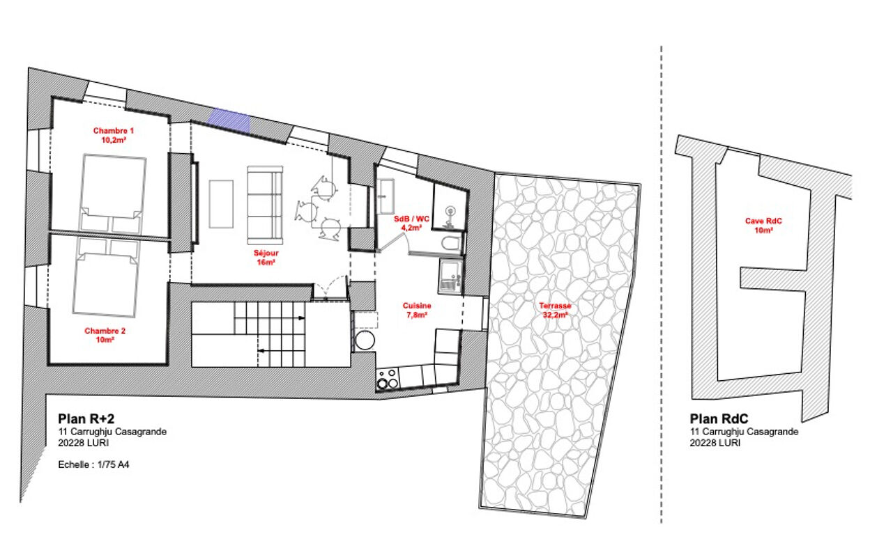 appartement 3 pièces 52 m2 à vendre à Luri (20228)