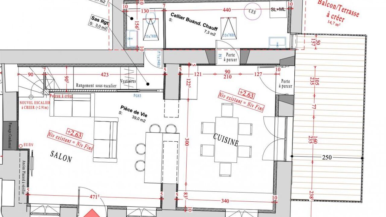 appartement 4 pièces 103 m2 à vendre à Champagne-Au-Mont-d'Or (69410)