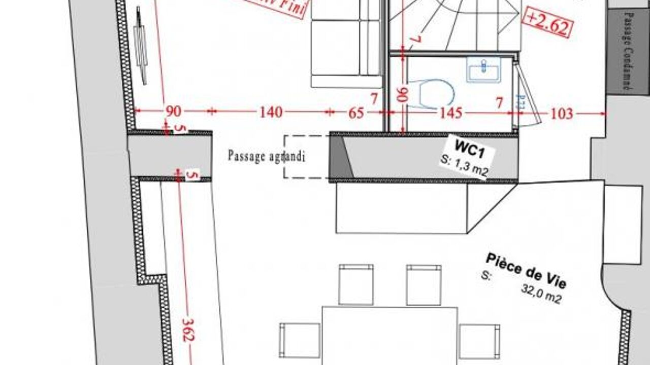 appartement 3 pièces 123 m2 à vendre à Champagne-Au-Mont-d'Or (69410)