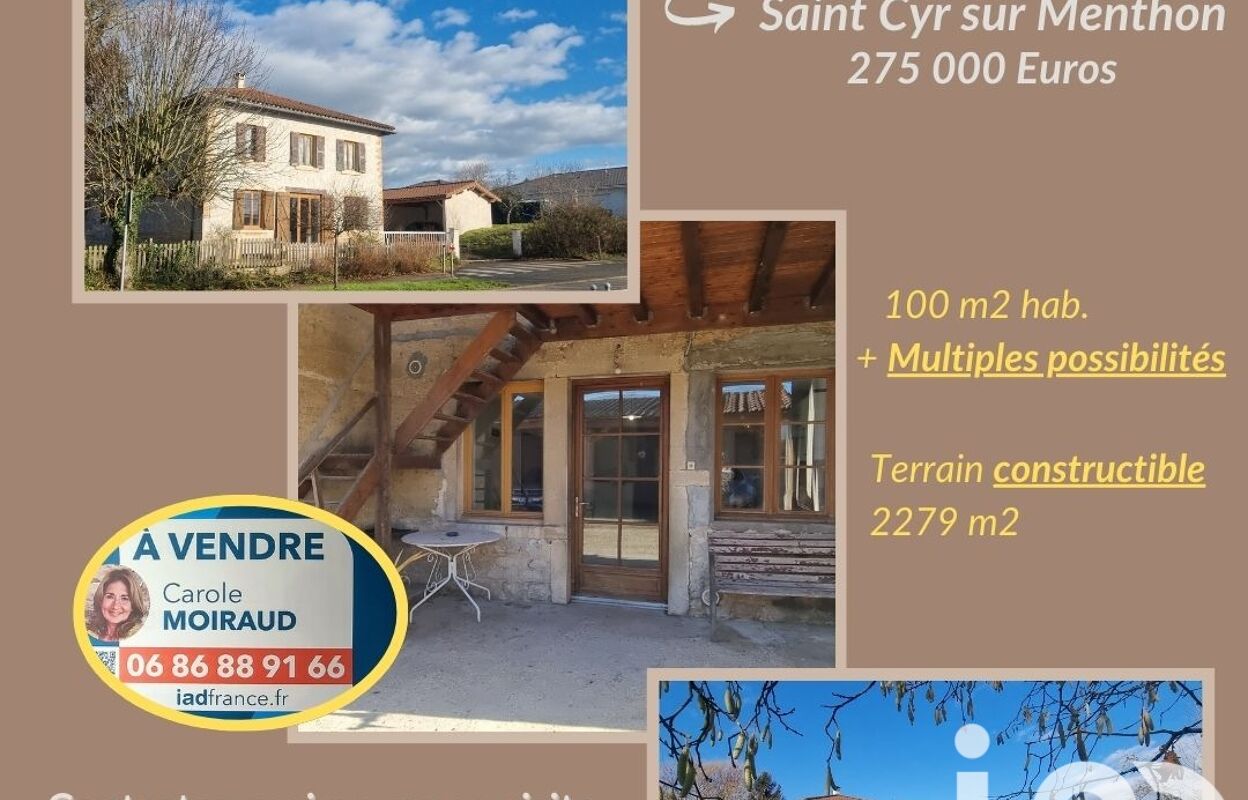 maison 3 pièces 180 m2 à vendre à Saint-Cyr-sur-Menthon (01380)