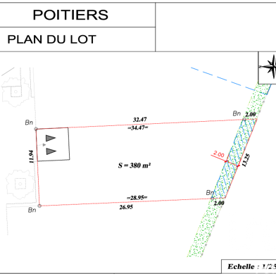 Terrain 380 m²