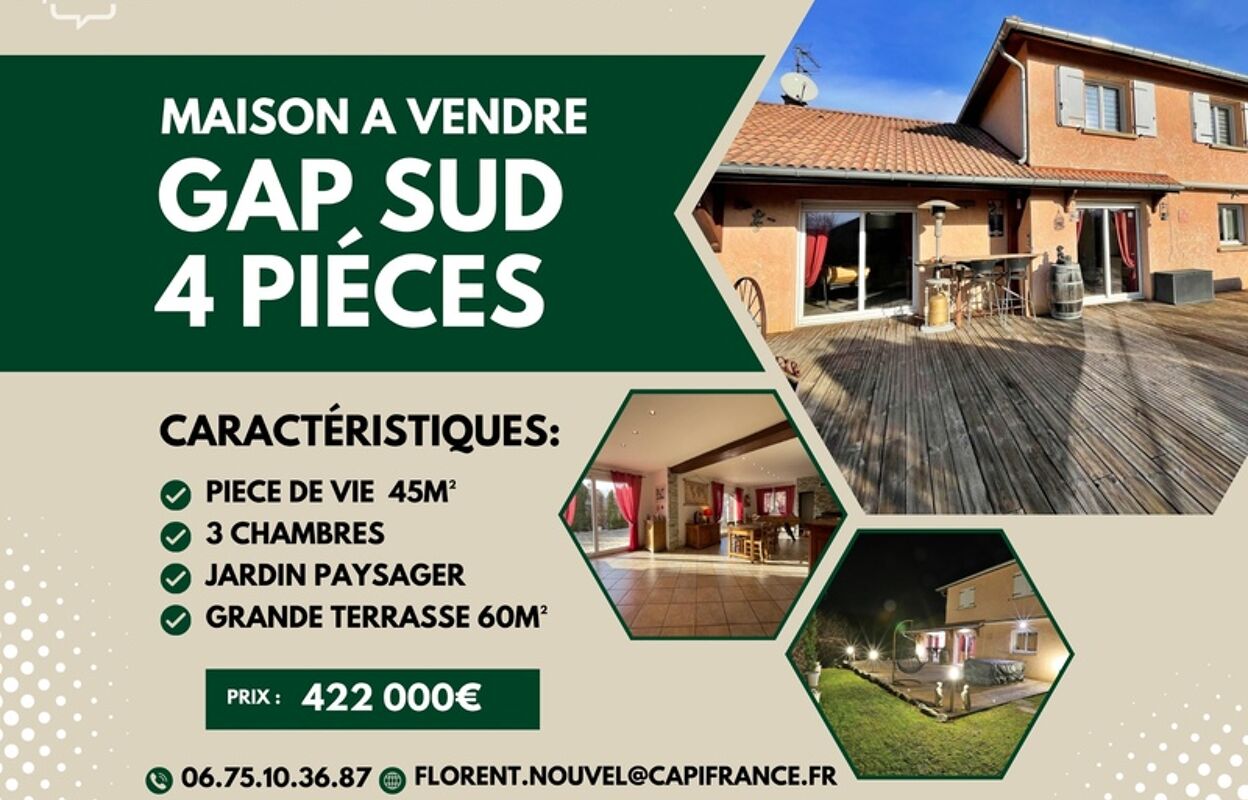 maison 4 pièces 119 m2 à vendre à Gap (05000)