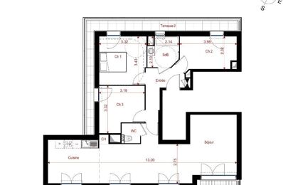 vente appartement 715 000 € à proximité de Bussy-Saint-Georges (77600)