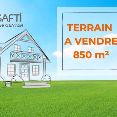 Terrain 850 m²