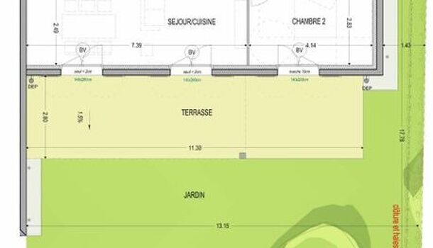 Appartement 3 pièces  à vendre Voiron 38500