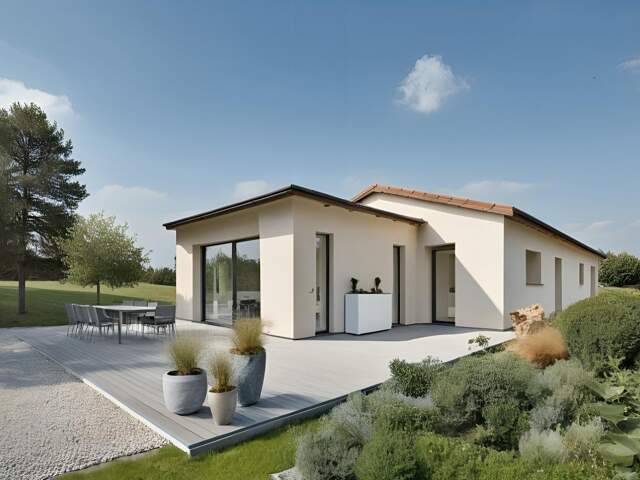 Maison de plain-pied de 110 m² - Saint-Romain-de-Lerps — photo du bien