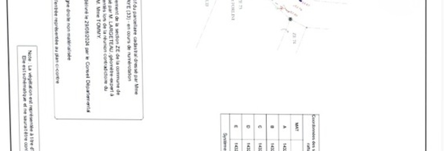 Terrain  553 m² à vendre à Cubnezais (33620)