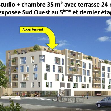 Appartement 2 pièces 35 m²