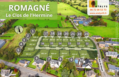 vente terrain 42 000 € à proximité de Romagné (35133)