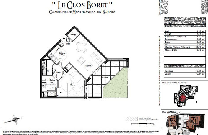 MENTHONNEX EN BORNES - LE CLOS BORET - du studio au T4 — photo 2
