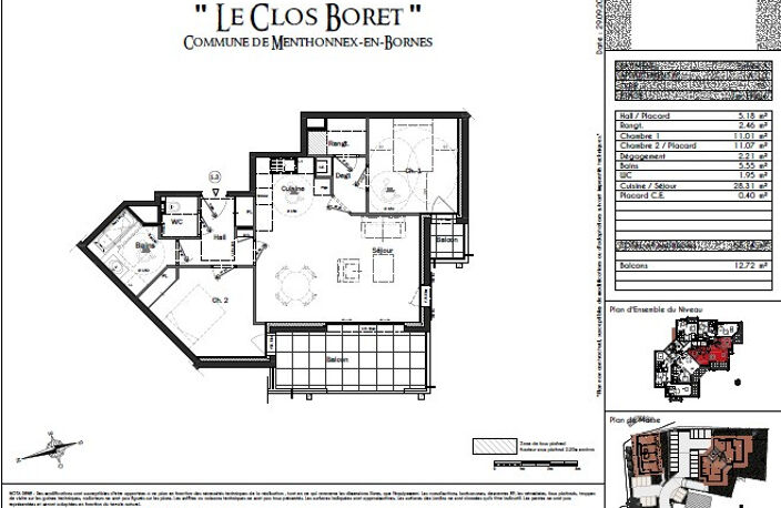 MENTHONNEX EN BORNES - LE CLOS BORET - du studio au T4 — photo 3