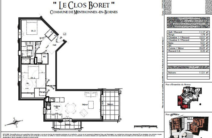 MENTHONNEX EN BORNES - LE CLOS BORET - du studio au T4 — photo 2