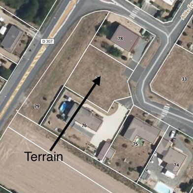 Terrain 860 m²