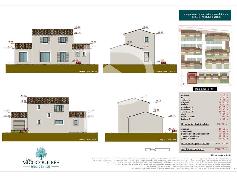 Villelaure - Maison T4 98,75 m2 avec terrasse, jardin et garage — photo 1