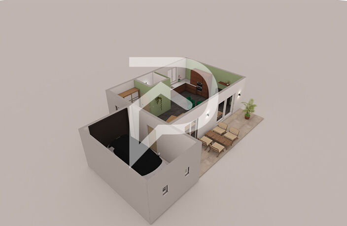 Villelaure - Maison T3 75,35 m2 hab avec terrasse, jardin et ... — photo 4