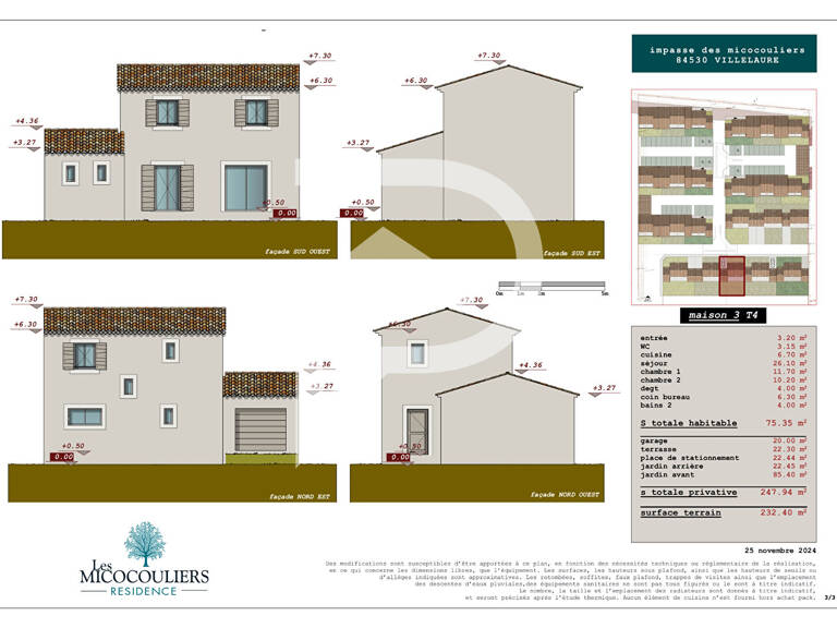 Villelaure - Maison T3 75,35 m2 avec terrasse, jardin et garage — photo 1