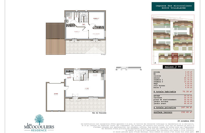 Villelaure - Maison T3 75,35 m2 avec terrasse, jardin et garage — photo 2