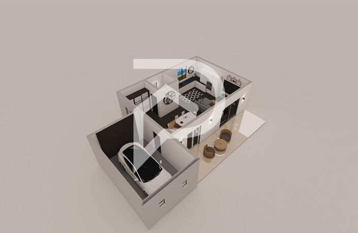 Villelaure - Maison T3 75,35 m2 avec terrasse, jardin et garage — photo 5