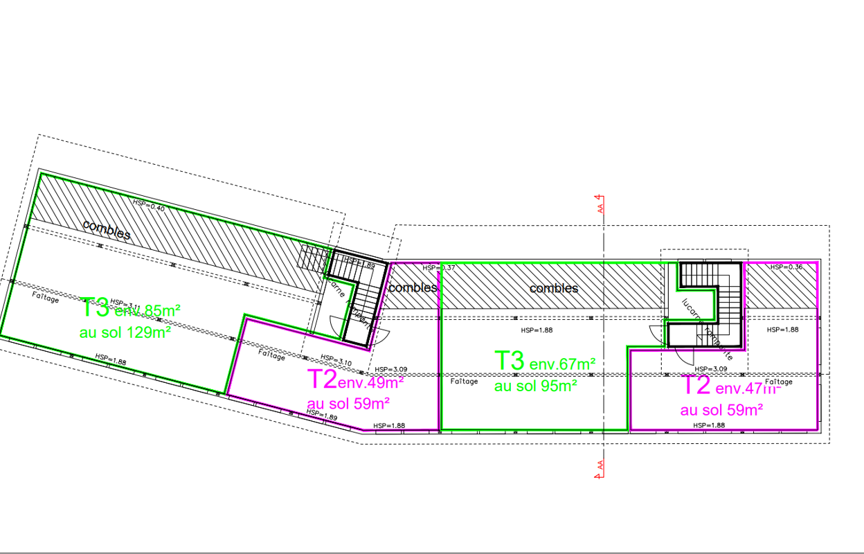 appartement 2 pièces 49 m2 à vendre à Les Fins (25500)