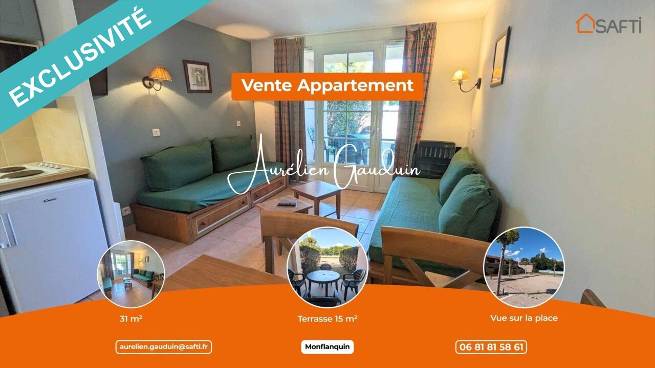 appartement 2 pièces 31 m2 à vendre à Monflanquin (47150)