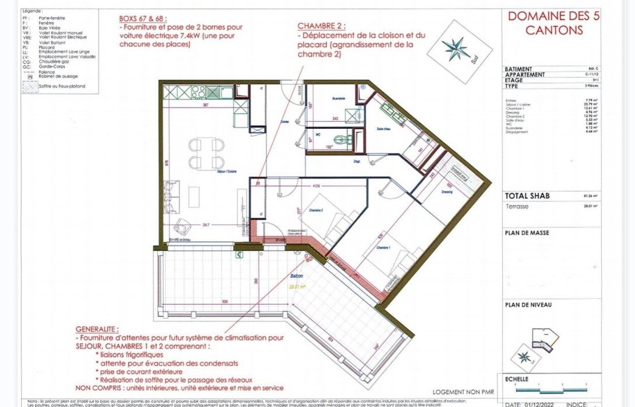 appartement 3 pièces 81 m2 à vendre à Anglet (64600)