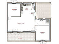 Villelaure - Appartement T3 de 67,57 m2 avec terrasse — photo 3