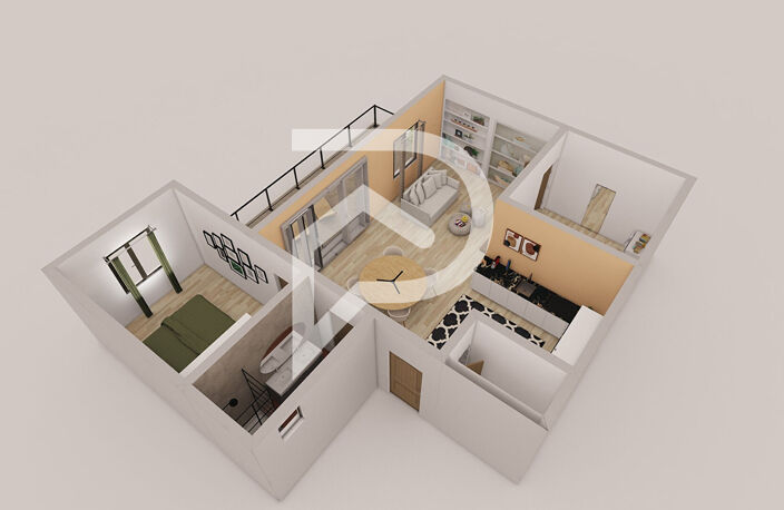 Villelaure - Appartement T3 de 67,57 m2 avec terrasse — photo 5
