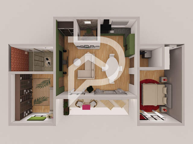 Villelaure - Appartement T3 de 71,94m2 avec terrasse — photo du bien