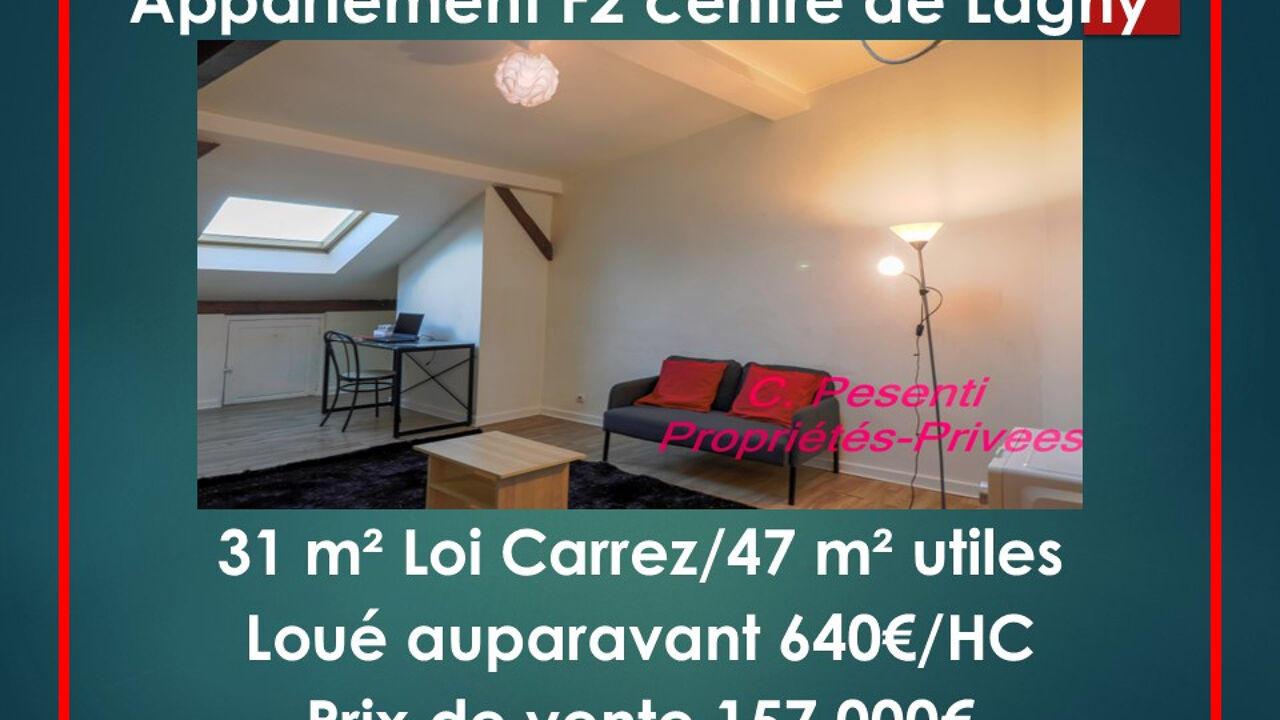 appartement 2 pièces 31 m2 à vendre à Lagny-sur-Marne (77400)