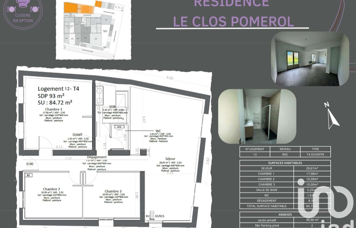 maison 4 pièces 85 m2 à vendre à Libourne (33500)