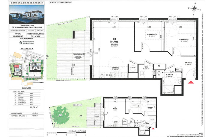 Programme neuf Ergue Gaberic 3 pièce(s) 62.24 m2 — photo 4
