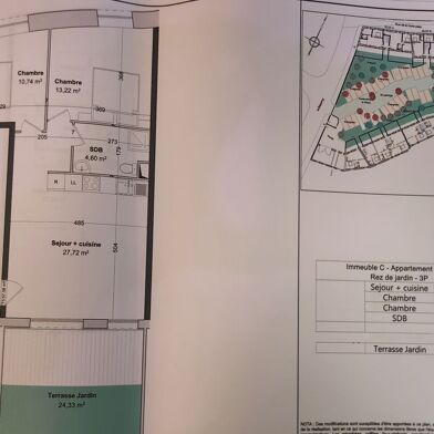 Appartement 3 pièces 196000 €