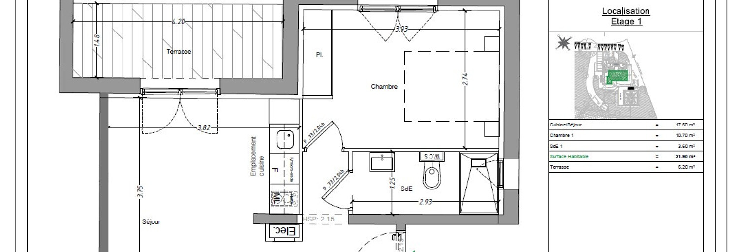 Appartement 2 Pièces 31 m² à vendre à Mouans-Sartoux (06370)