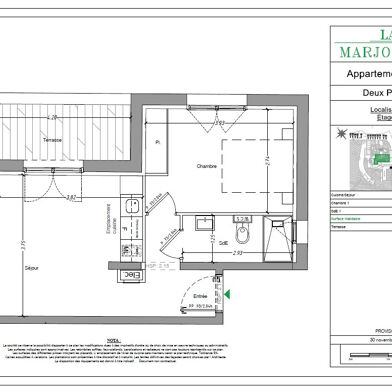 Appartement 2 pièces 31 m²