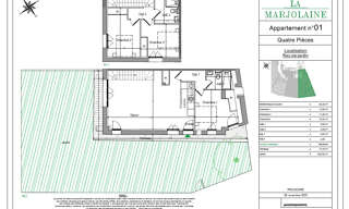 Appartement 4 Pièces 83 m² à vendre à Mouans-Sartoux (06370)