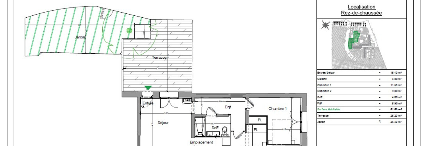 Appartement 3 Pièces 51 m² à vendre à Mouans-Sartoux (06370)