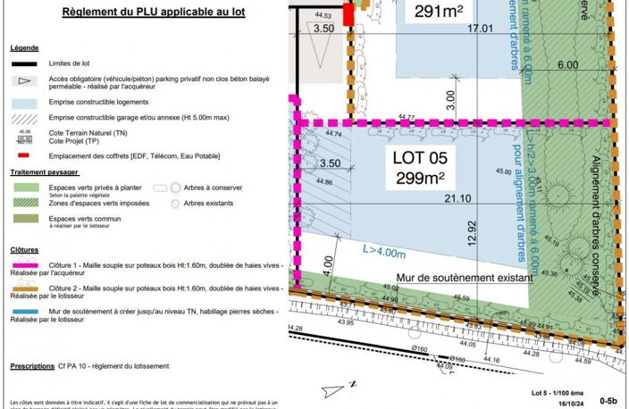 MON TERRAIN A MAUSSANE LES APILLES DE 299 M² VIABILISE — photo 4