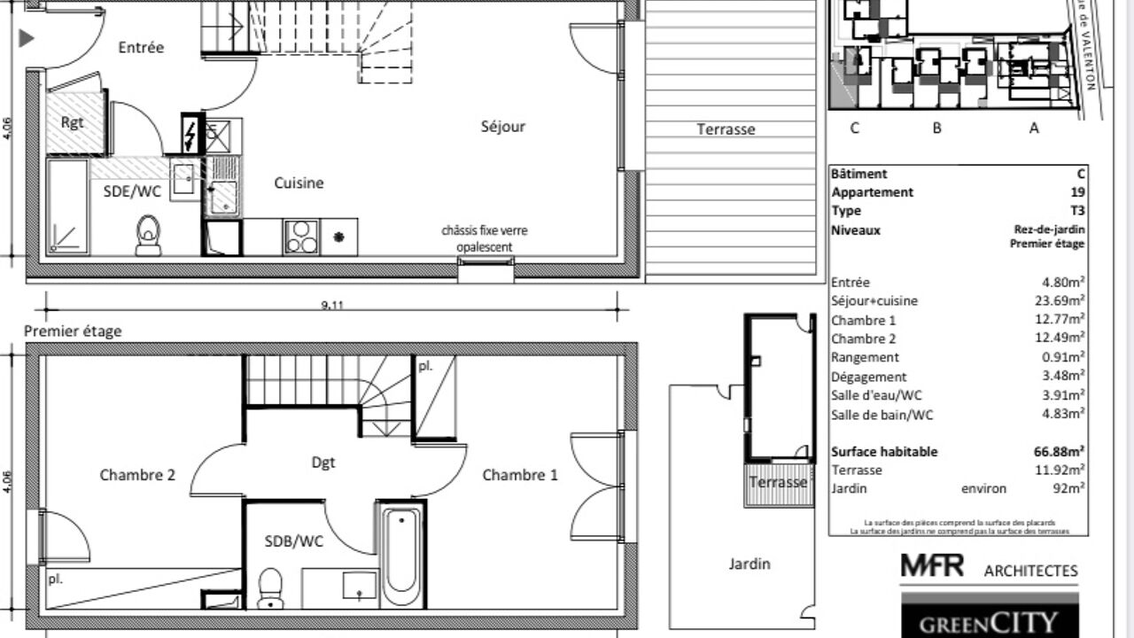 appartement 3 pièces 66 m2 à louer à Boissy-Saint-Léger (94470)