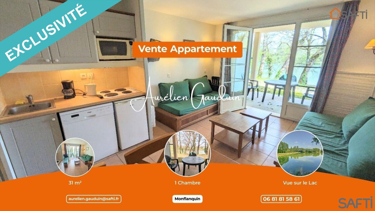 appartement 3 pièces 32 m2 à vendre à Monflanquin (47150)