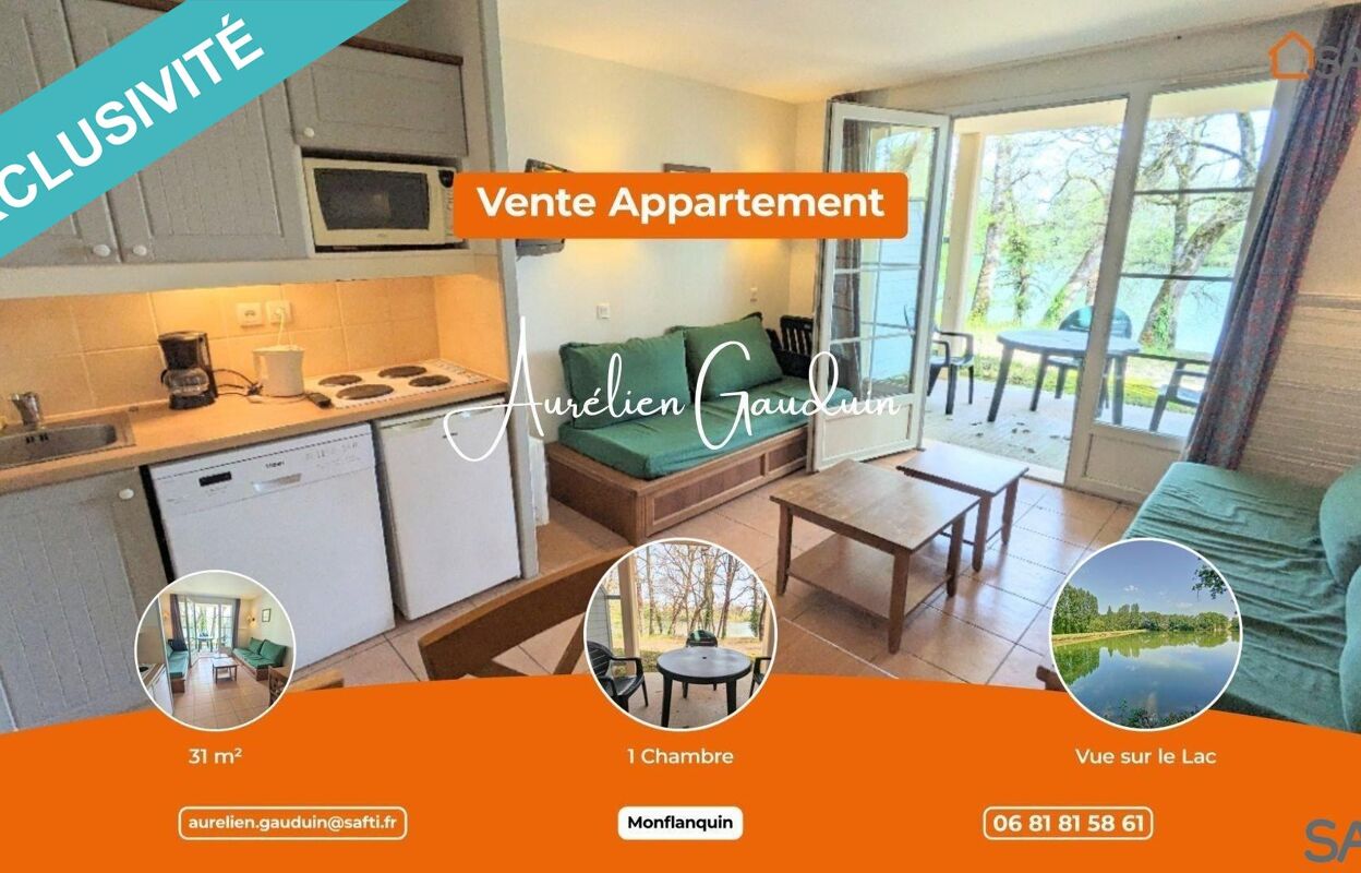 appartement 3 pièces 32 m2 à vendre à Monflanquin (47150)