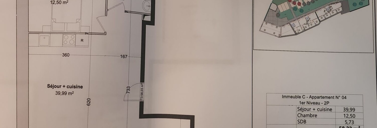 Appartement 2 Pièces 58 m² à vendre à Étampes (91150)