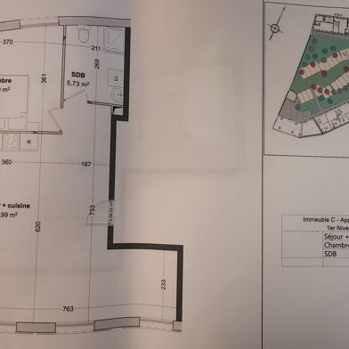 Appartement 2 pièces 203000 €