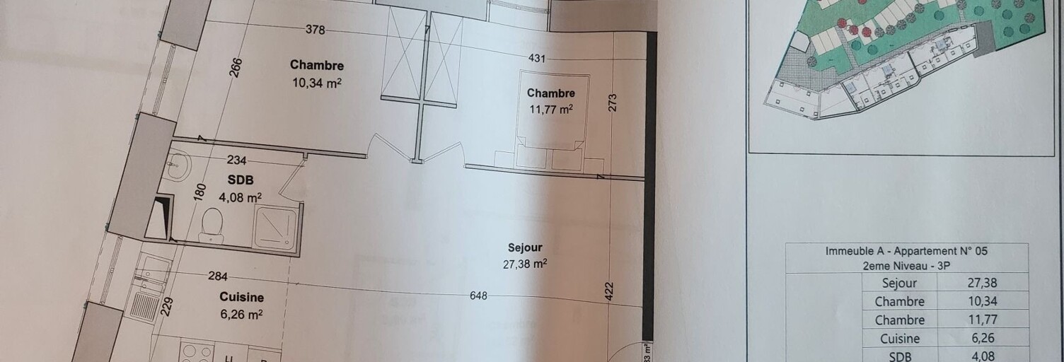 Appartement 3 Pièces 60 m² à vendre à Étampes (91150)