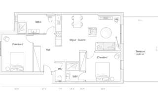 Appartement 3 Pièces 72 m² à vendre à San-Martino-di-Lota (20200)