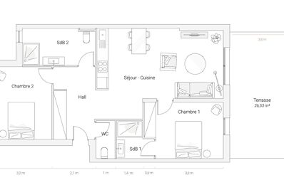 vente appartement 560 000 € à proximité de Santa-Maria-Di-Lota (20200)