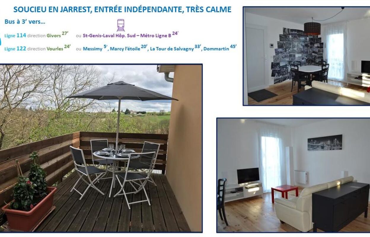 appartement 3 pièces 67 m2 à louer à Soucieu-en-Jarrest (69510)